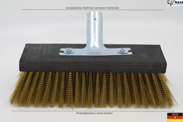Aufrauhbesen mit Messingdraht-Bestückung 22cm
